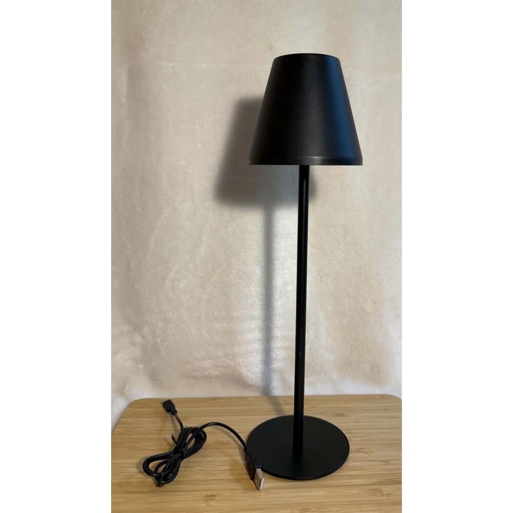 ONEWISH Touch LED Table Lamp Cordless Black Dimmable Modern Accent Night Light